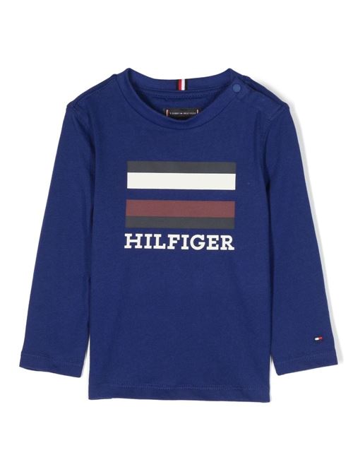 T-shirt neonato maniche lunghe TOMMY HILFIGER KIDS | B KB0KB08331C9B